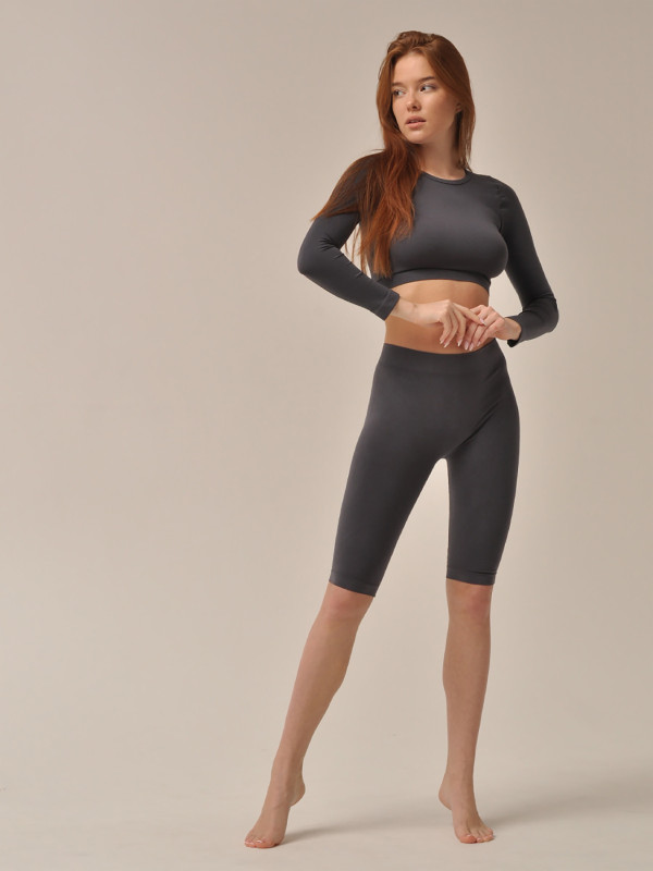 Топ MY CROP TOP MANICA LUNGA MA929