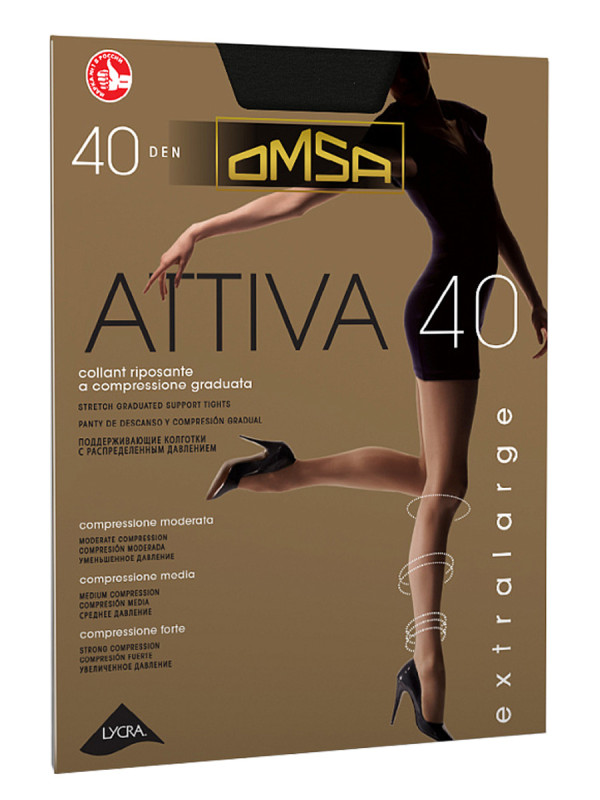 Колготки OMSA Attiva 40 XXL (упаковка 5 шт)