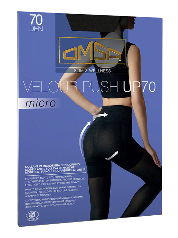 Колготки OMSA VELOUR PUSH UP 70
