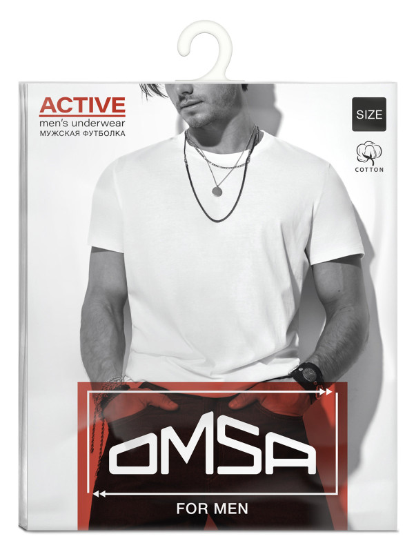 Мужская футболка OMSA for men OMT_U 1201 COTTON: комфорт, стиль и качество