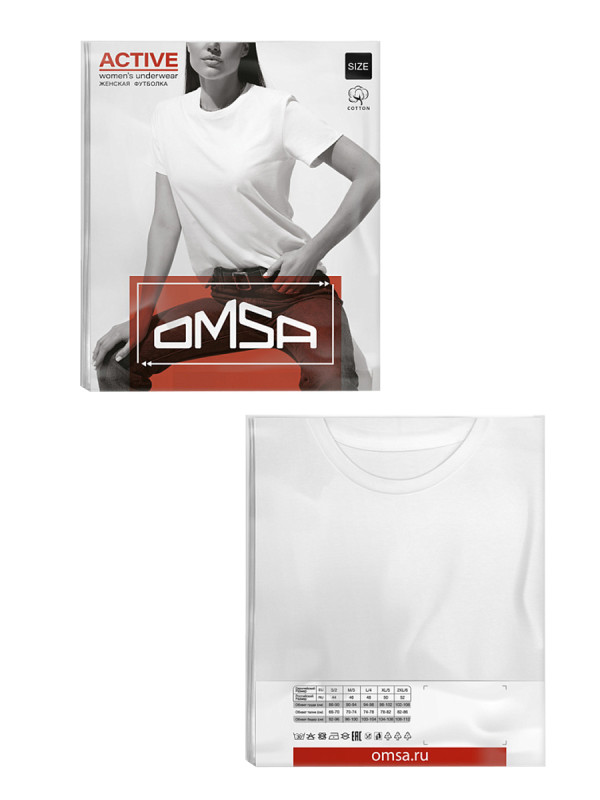 Женская футболка OMSA OmT D1201