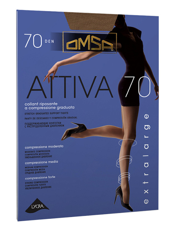 Колготки OMSA Attiva 70 XXL (упаковка 5 шт)