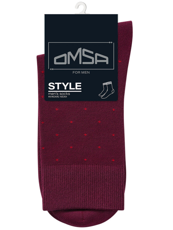 Носки мужские классической длины Omsa for men STYLE 513 со строгим рисунком в мелкий горошек