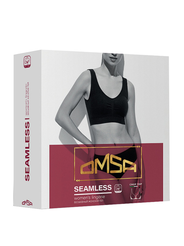 Топ на широких бретелях  OMSA TOP COTTON OmD 1121