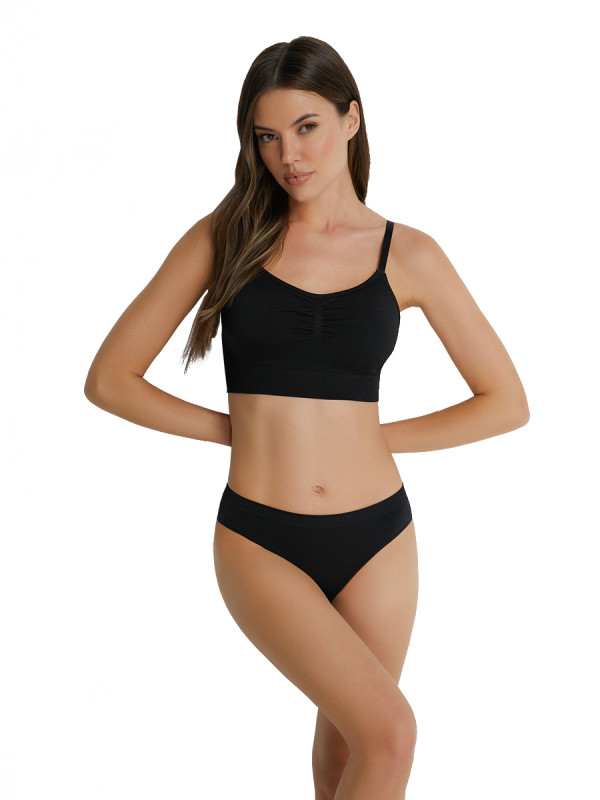 Топ на тонких регулируемых бретелях OMSA TOP MELANGE OmD 1012