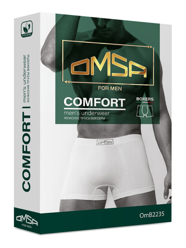 Трусы мужские боксеры Omsa for men OmB 2235 BOXER с открытой резинкой.