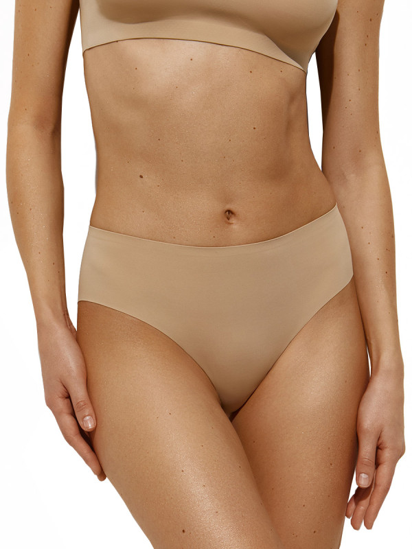 Элегантные трусики-слипы миди OMSA INVISIBLE OmD 2221 с лазерной обработкой края