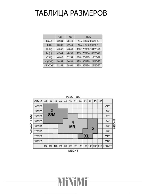 Чулки MINIMI calze DEA 20