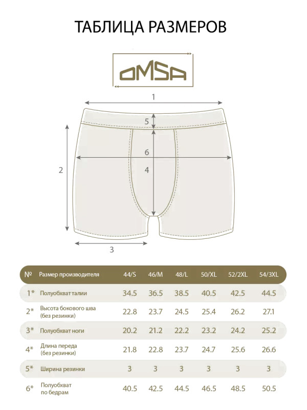 Трусы мужские боксеры Omsa for men OmB 2235 BOXER с открытой резинкой.